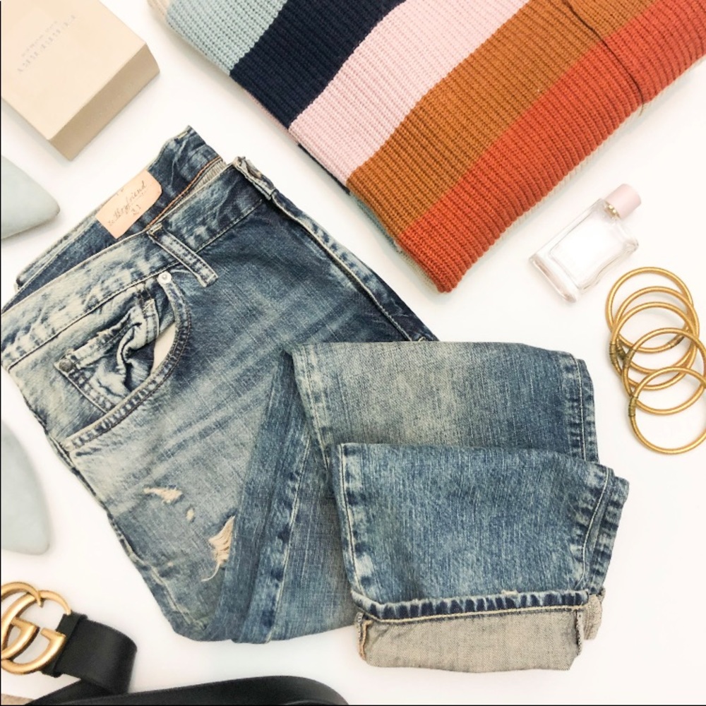 Ralph Lauren Denim Supply Distress Boyfriend Jean